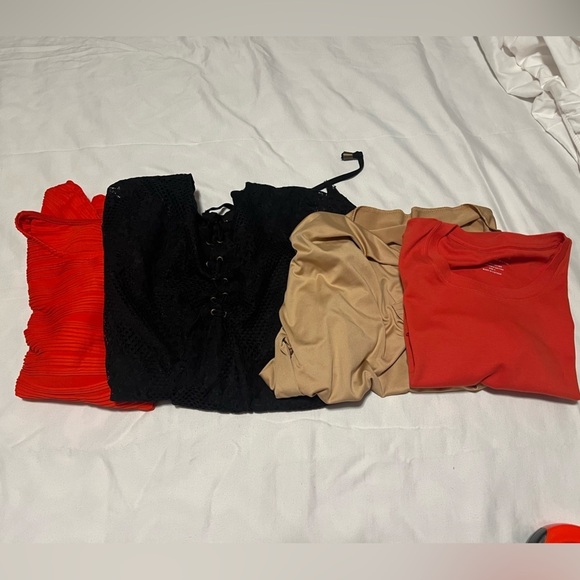 Bundle Lot: 3 Shirts + 1 Dress – Excellent Pre-Owned Condition/ NWOT - Picture 1 of 14